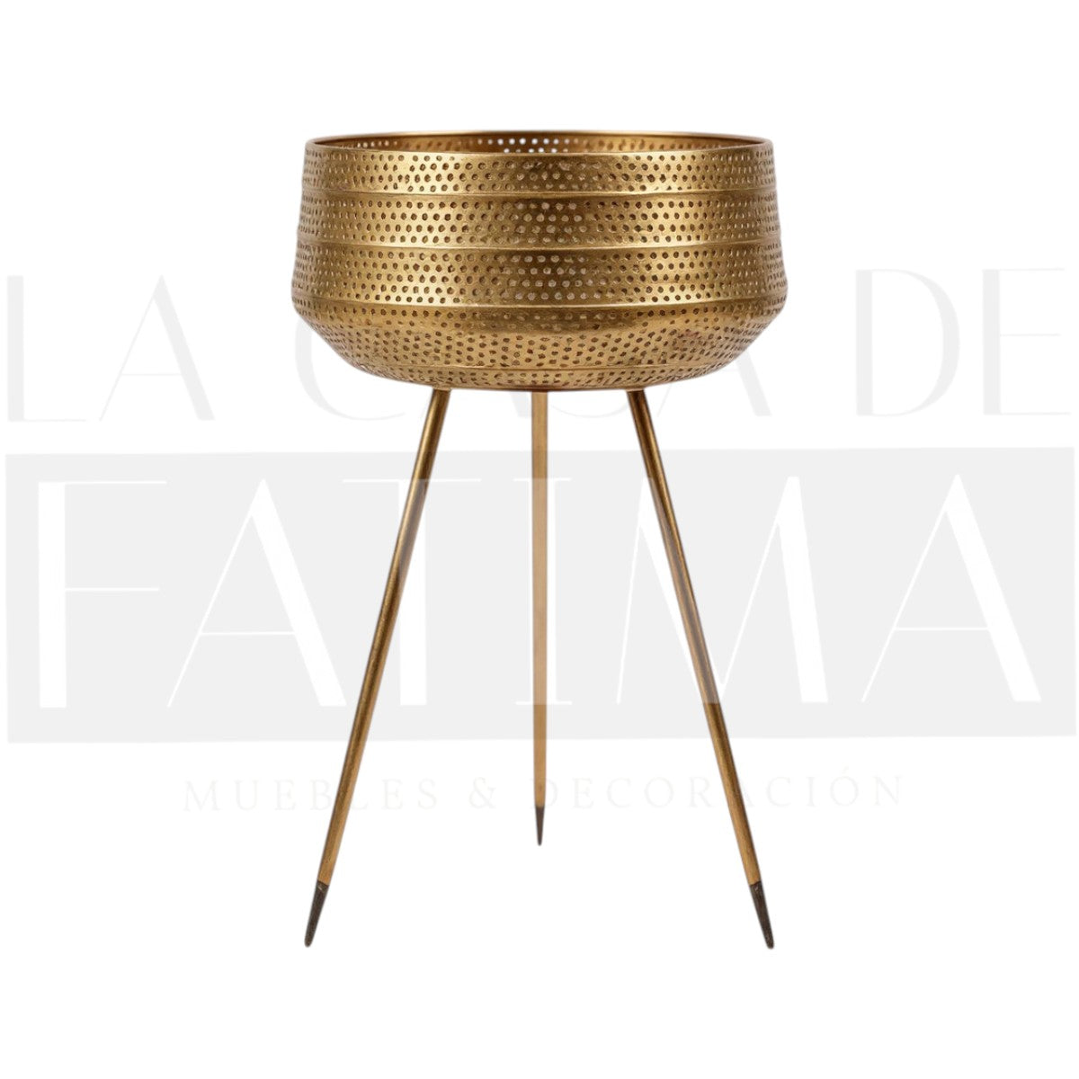 Maceta Martillada con Pedestal