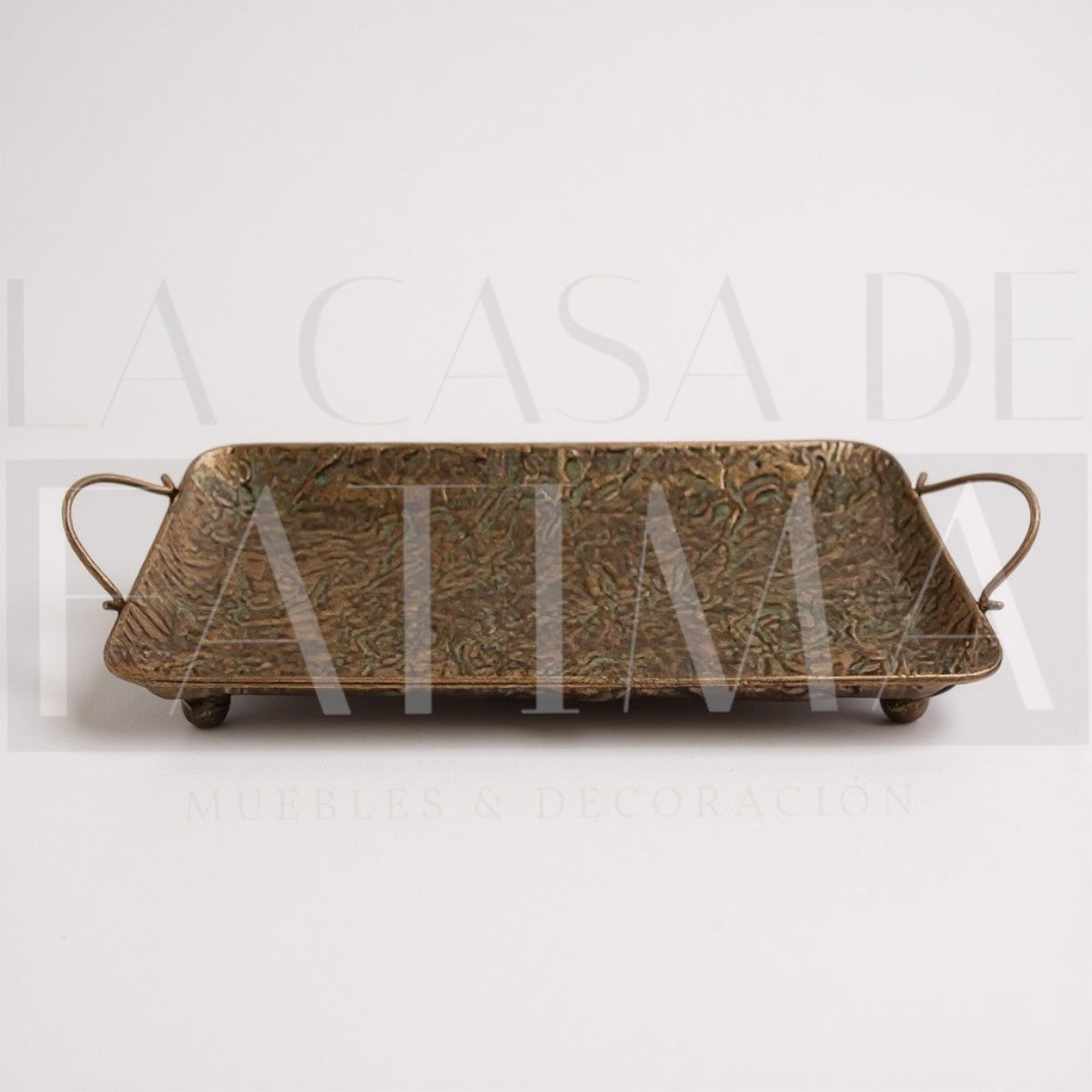 Bandeja Dorada Rectangular