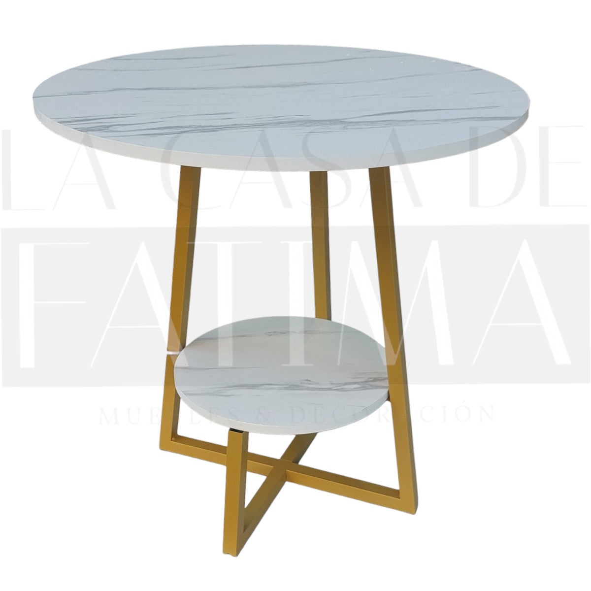 Mesa Auxiliar Dorado
