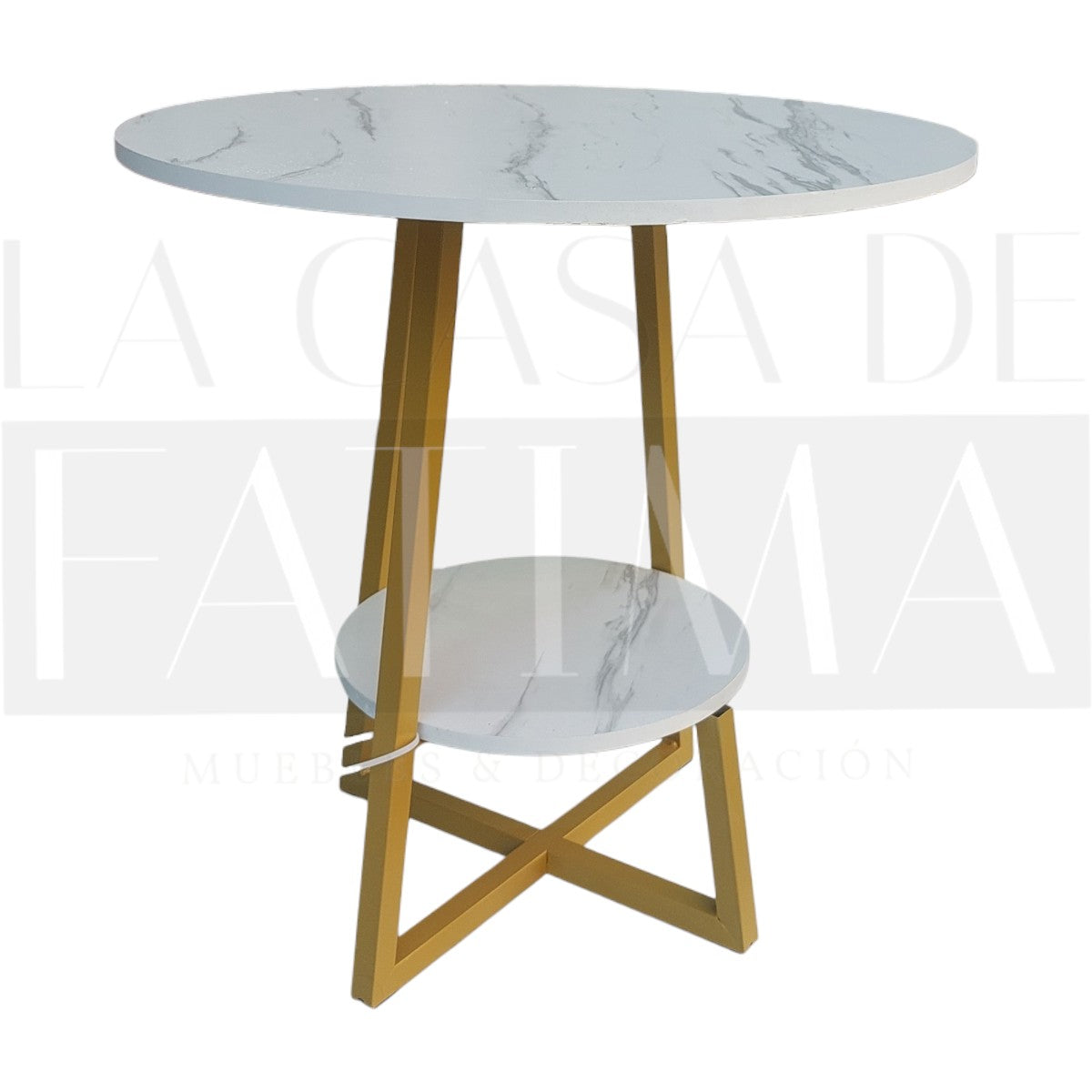 Mesa Auxiliar Dorado