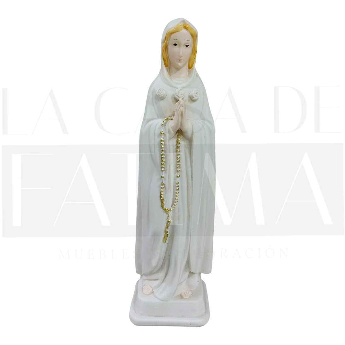 Imagen Virgen María Rosa Mística 35 cms.