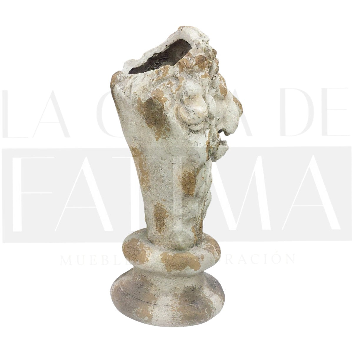 Maceta Busto de León en Pedestal