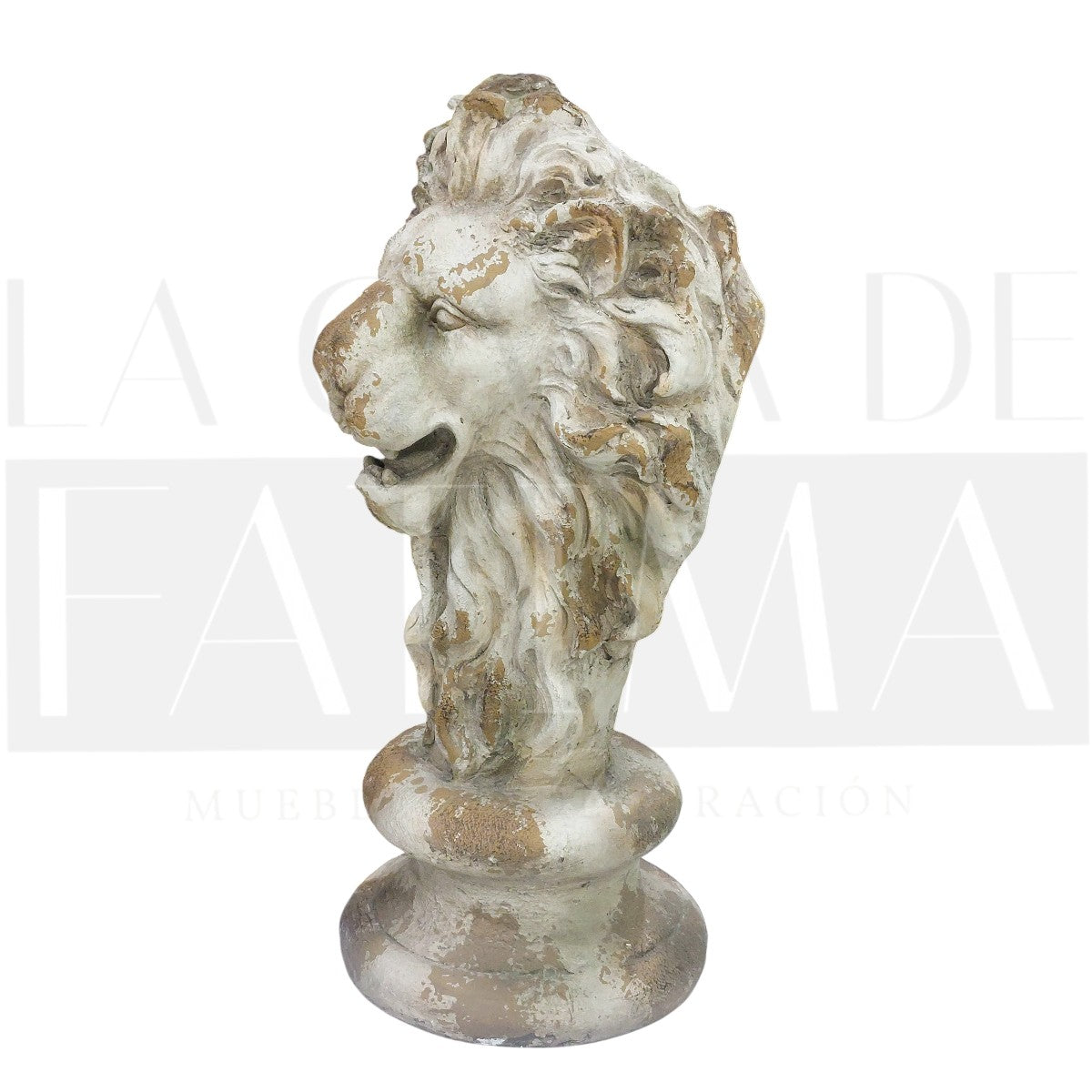 Maceta Busto de León en Pedestal