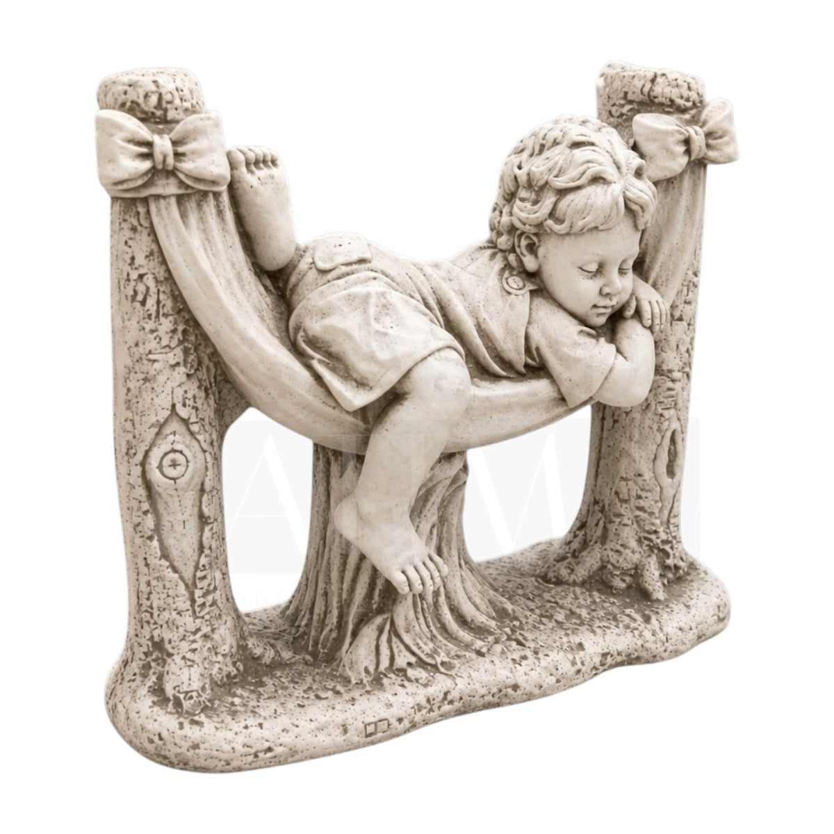 Figura Niño Dormilón en Hamaca Vintage
