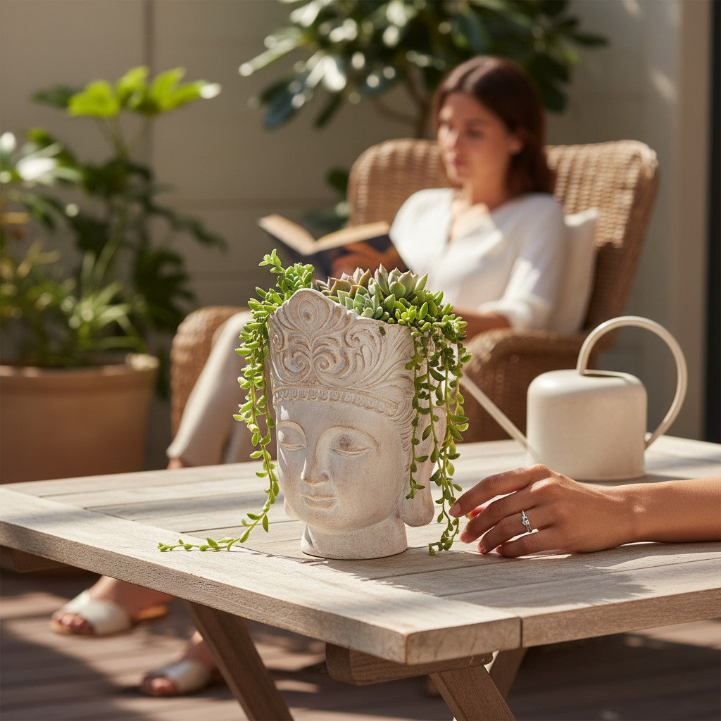 Maceta Cabeza de Buda