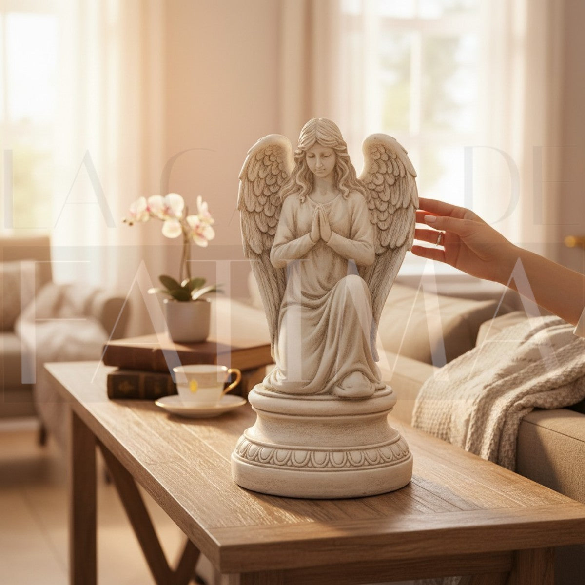 Figura Ángel Orante Celestial