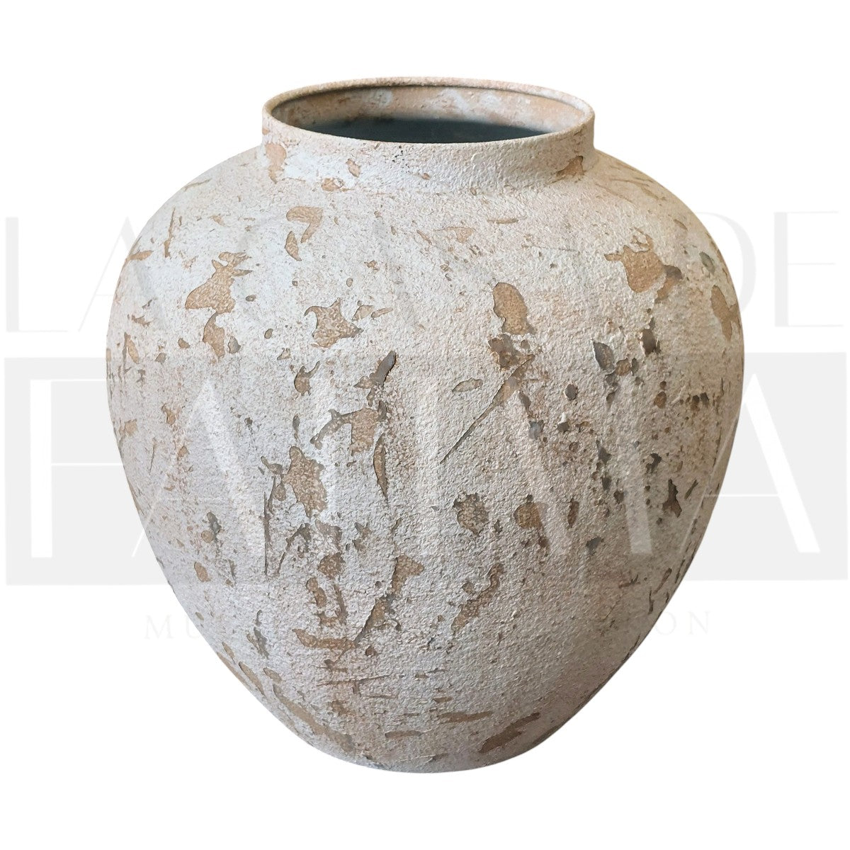 Jarrón Metálico Texturizado – Look piedra