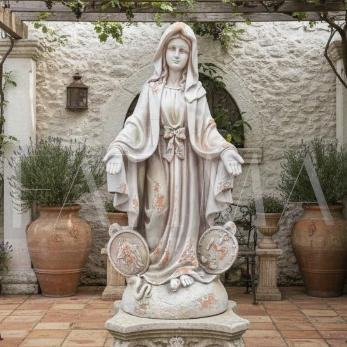 Figura Virgen de la Medalla Milagrosa 92 cms