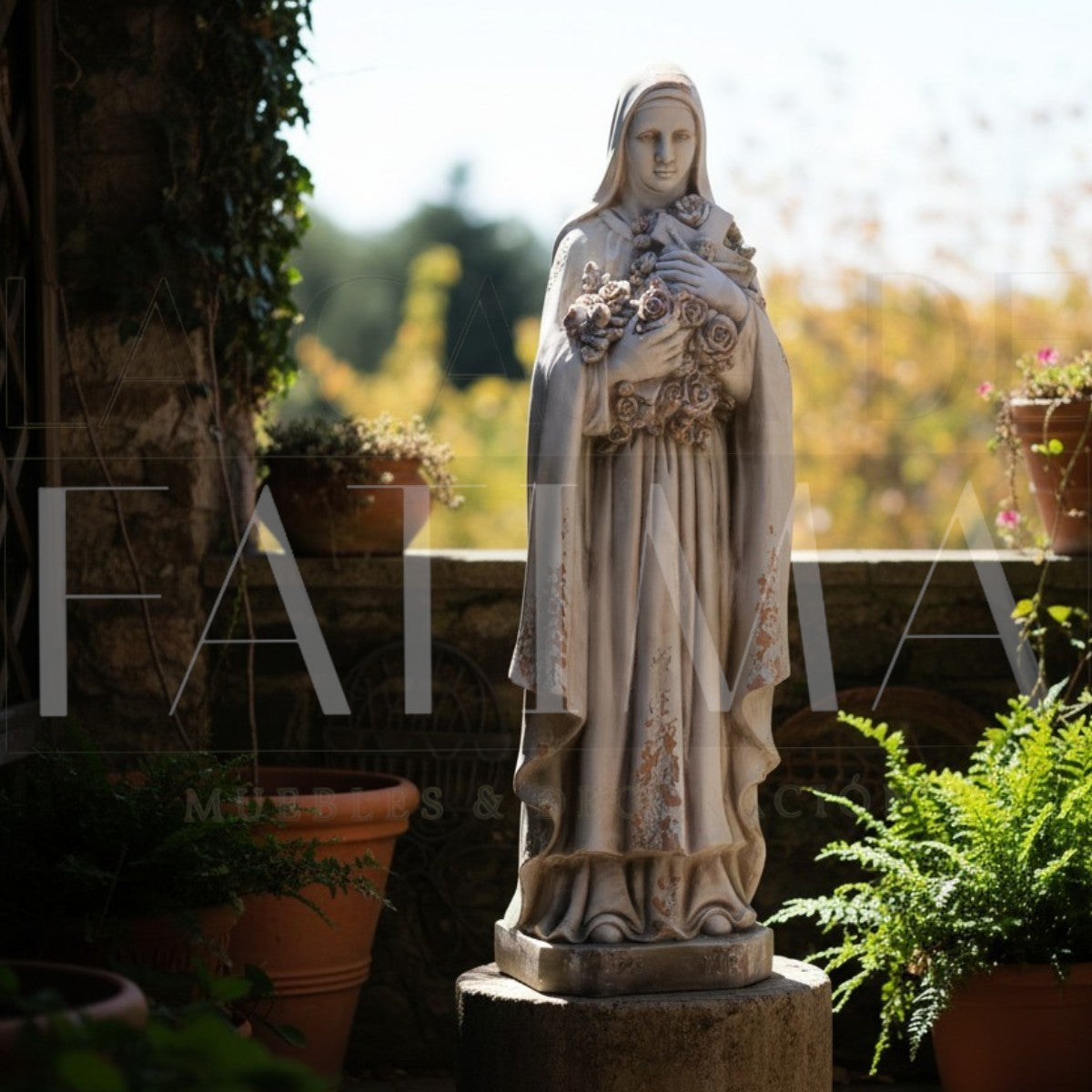 Figura Santa Teresita del Niño Jesús 120 cms