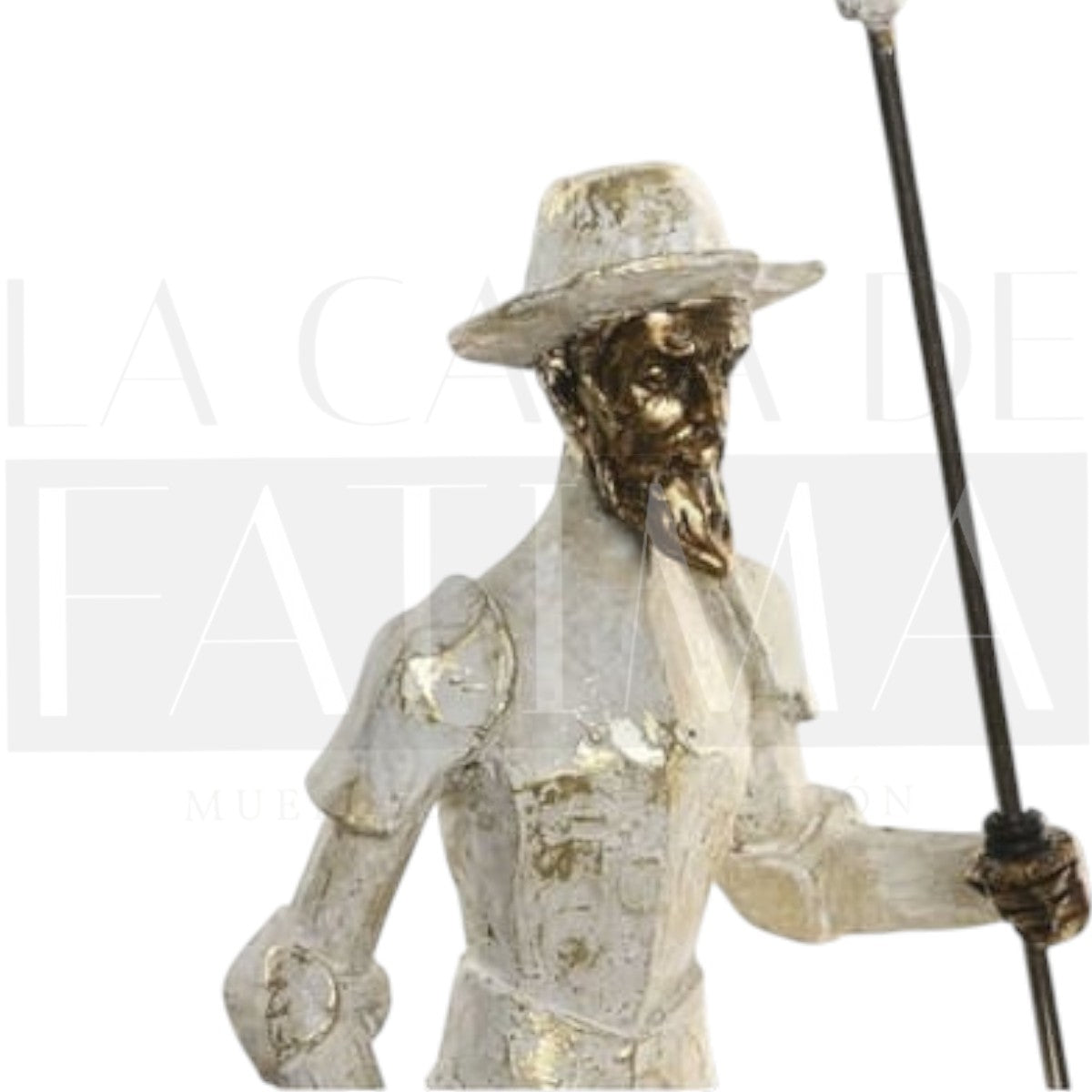 Figura Don Quijote y Sancho Panza Blanco