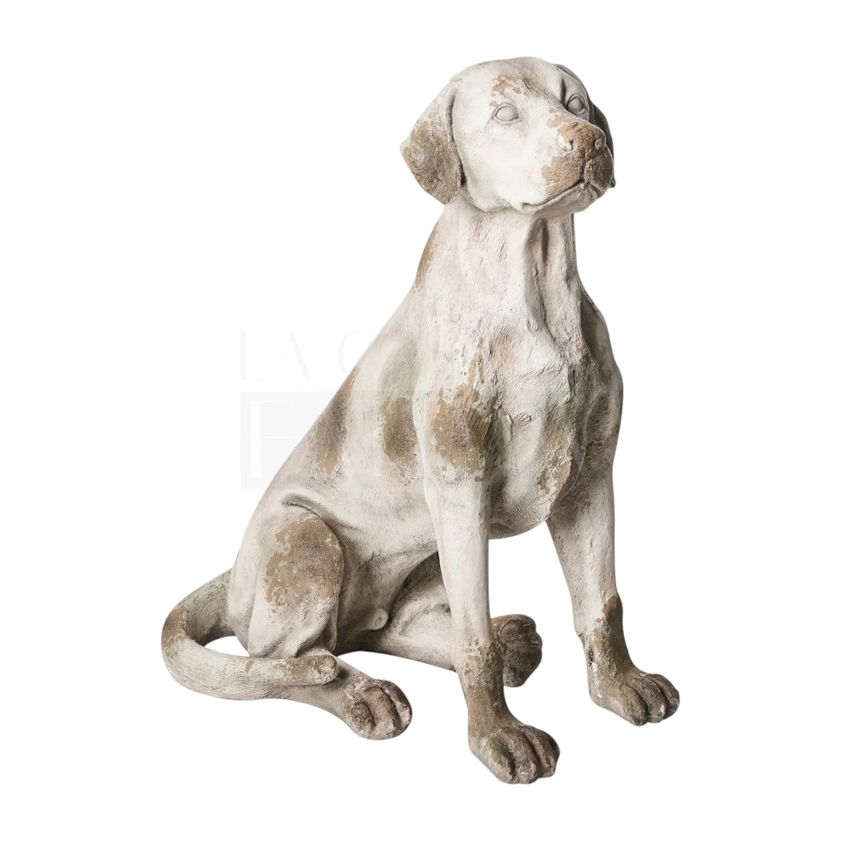 Figura Perro Sentado Vintage 70 cms.