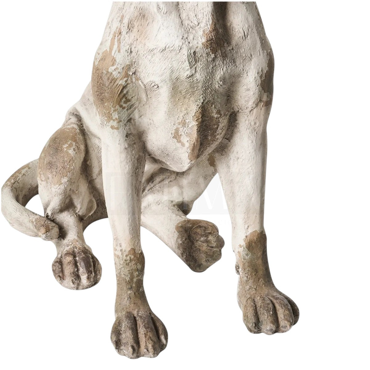 Figura Perro Sentado Vintage 70 cms.