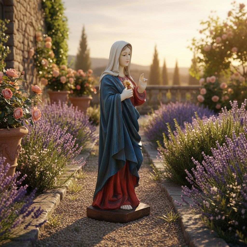 Imagen de la Virgen del Sagrado Corazón de María 90 cms.
