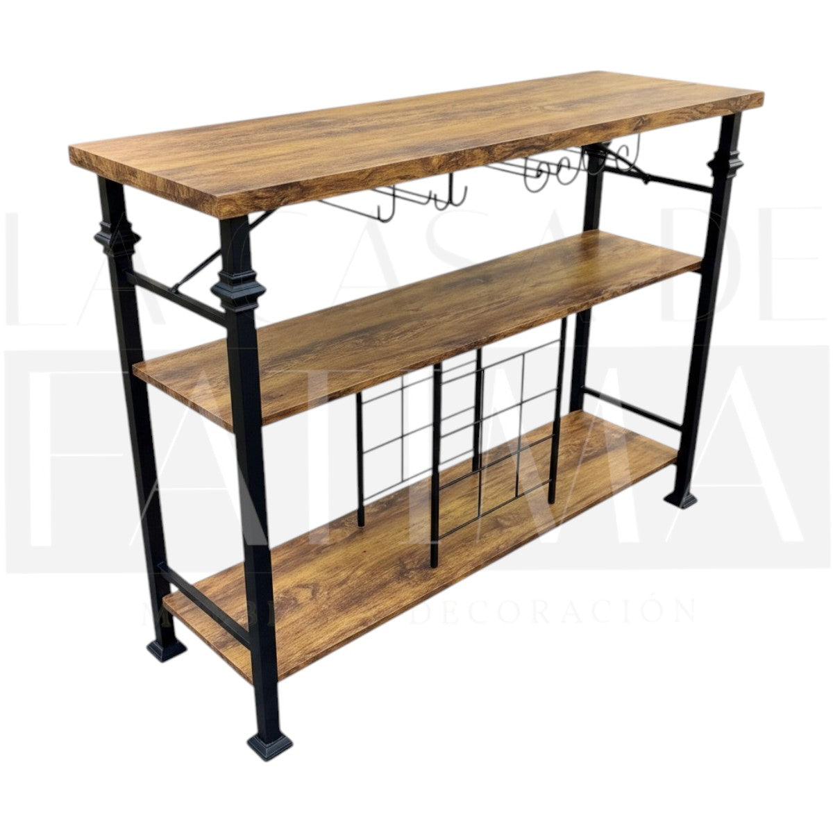 Arrimo Bar Industrial Madera y Metal 120