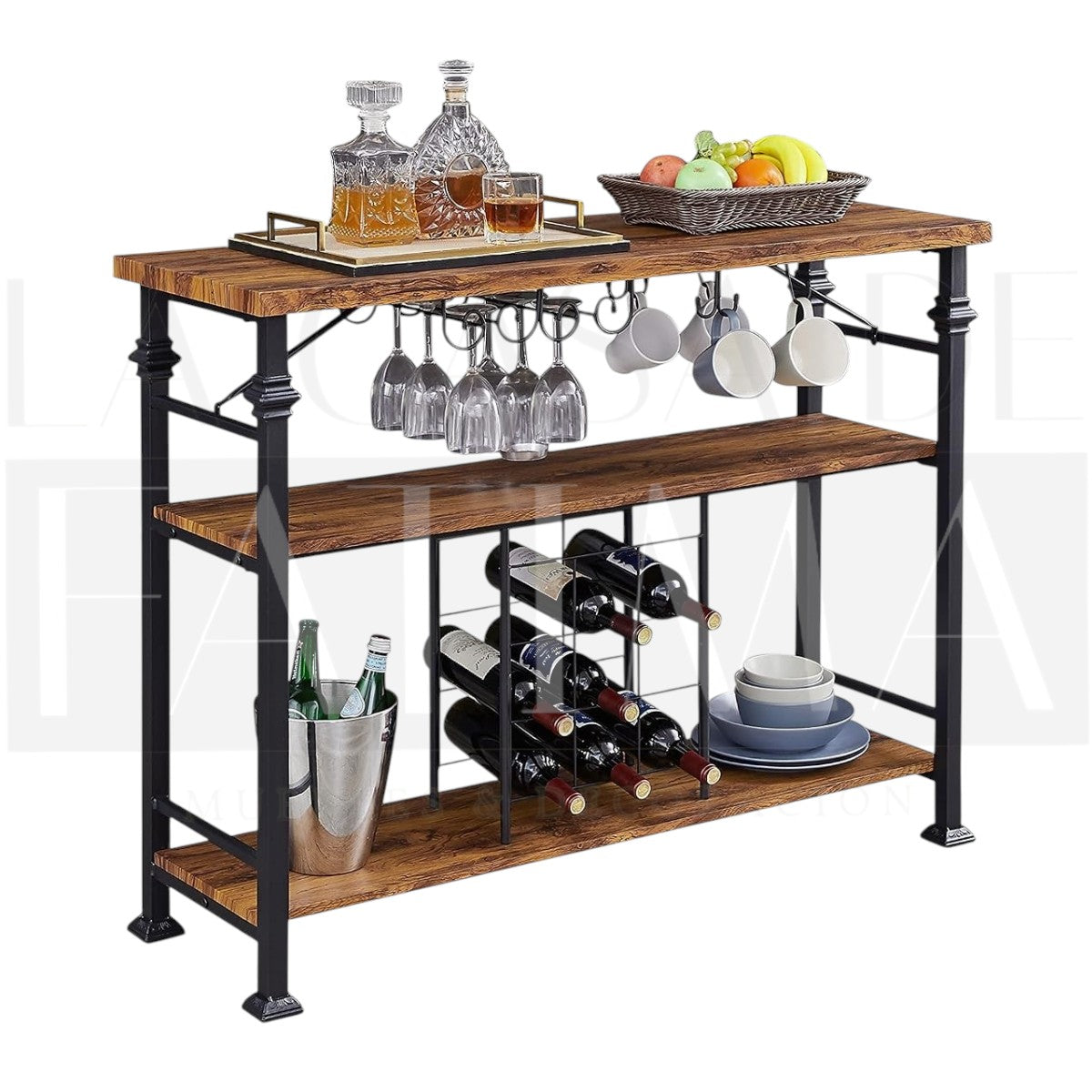 Arrimo Bar Industrial Madera y Metal 120