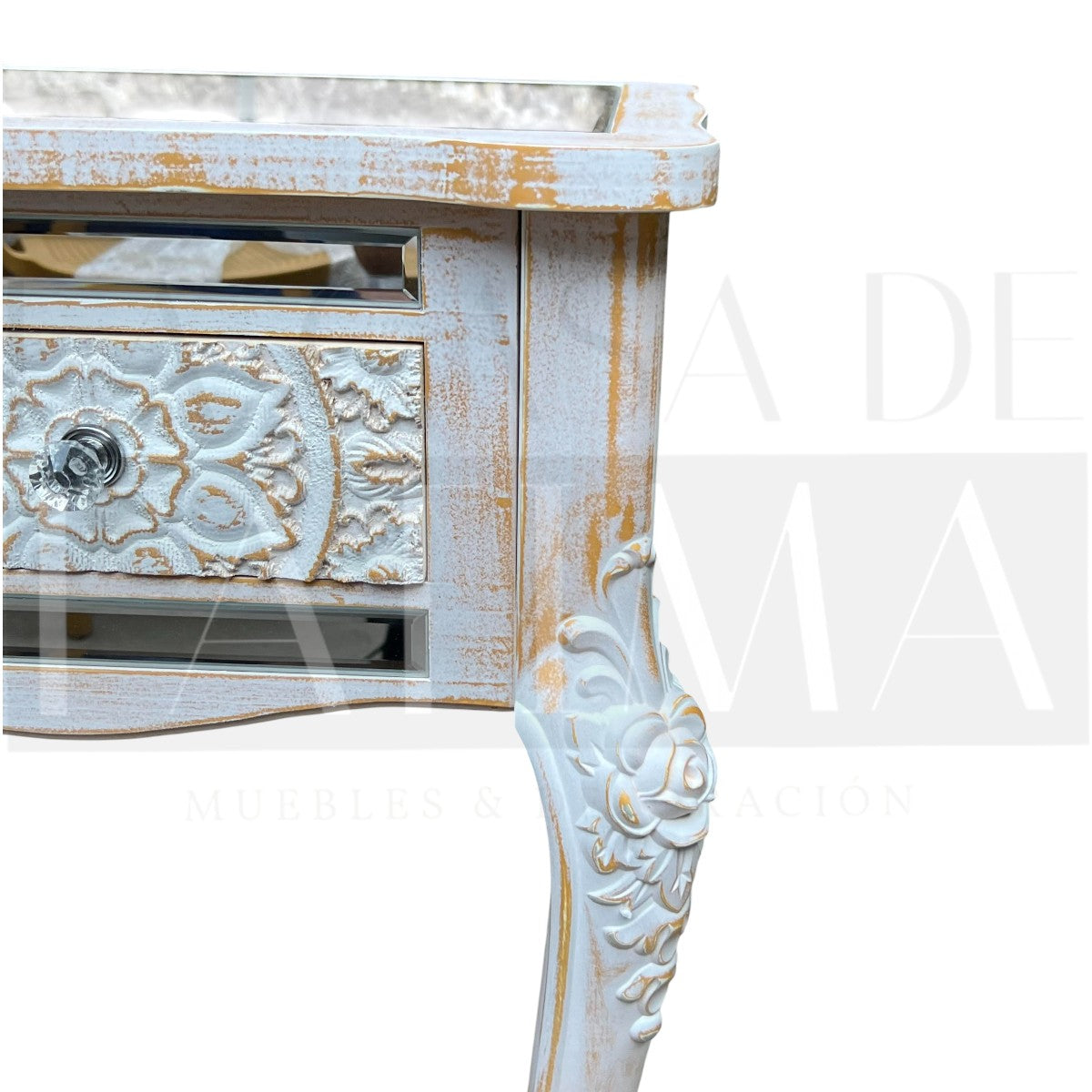 Mesa de Arrimo Espejada Amalfitana