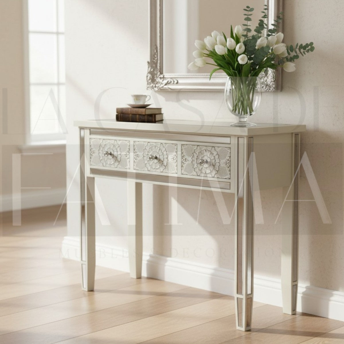 Mesa de Arrimo Espejada Toscana