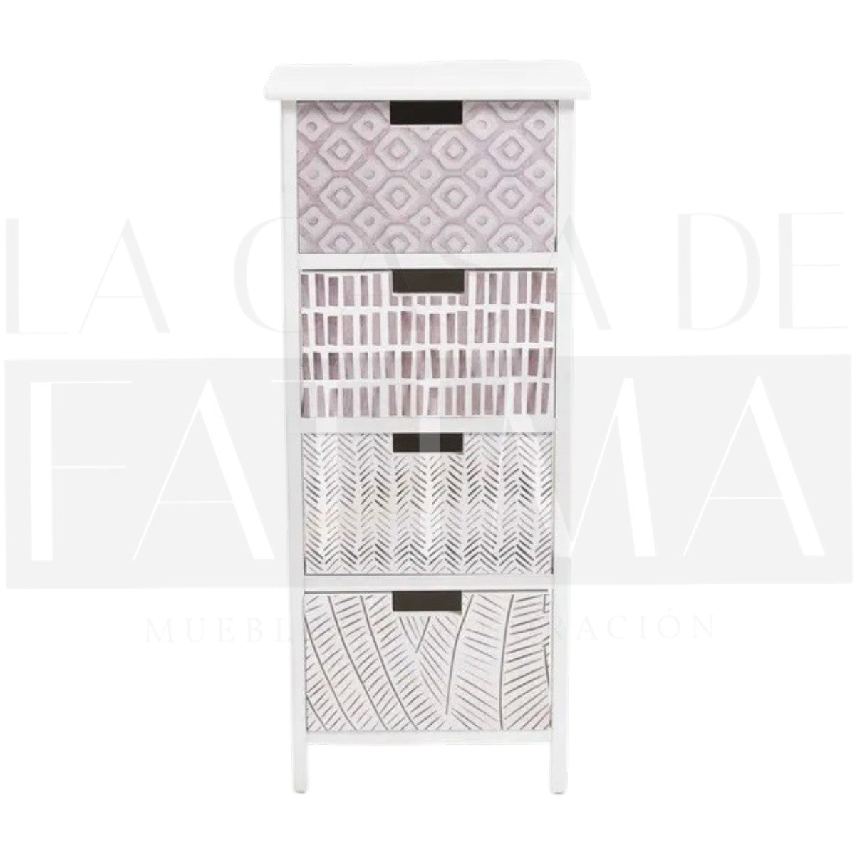 Cajonera Organizadora Boho 4 Cajones