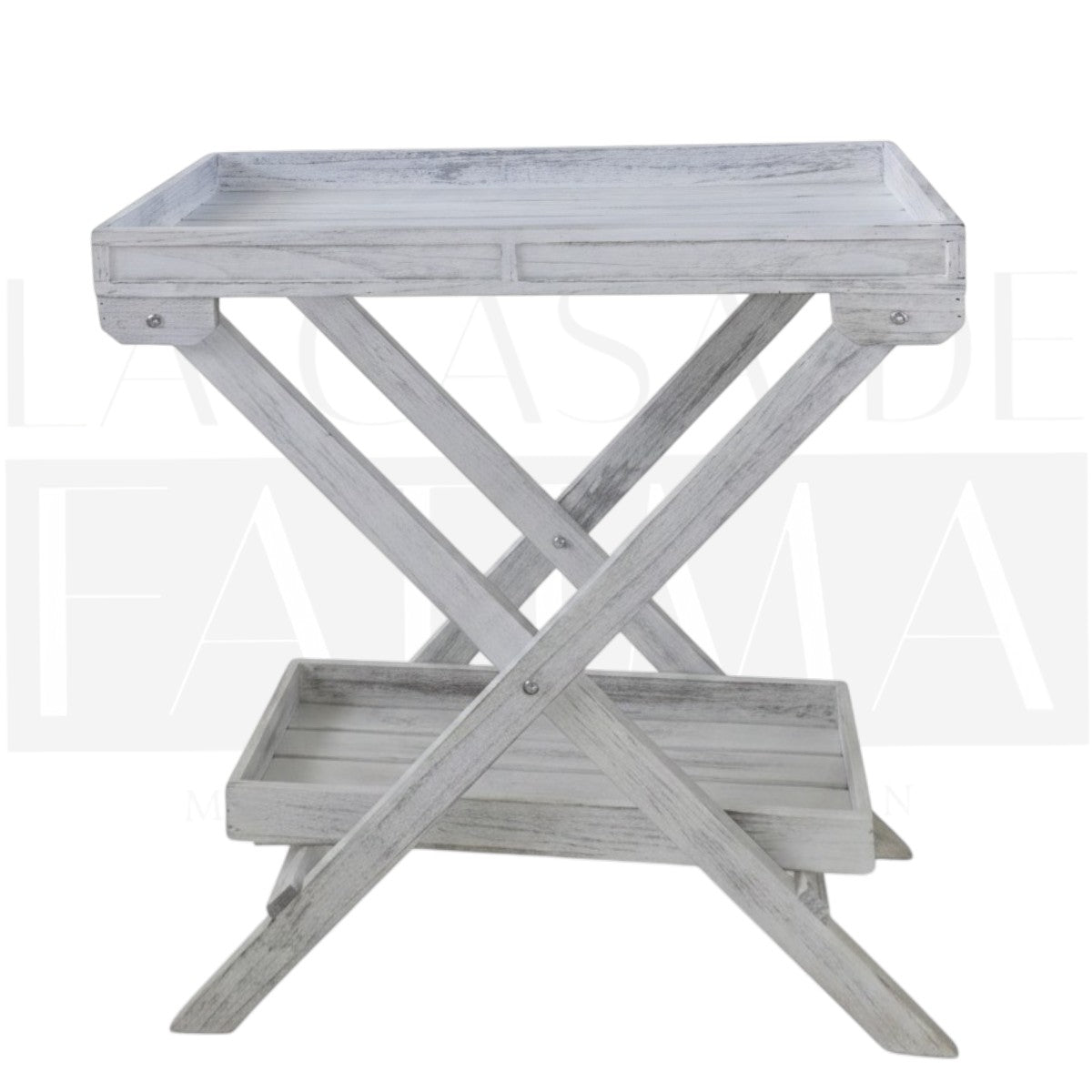 Mesa Bandeja Plegable Provenzal Blanca