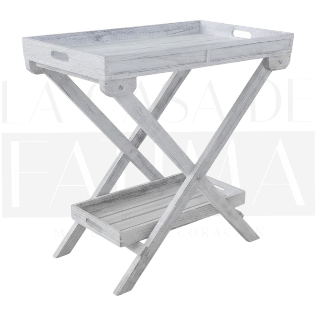 Mesa Bandeja Plegable Provenzal Blanca