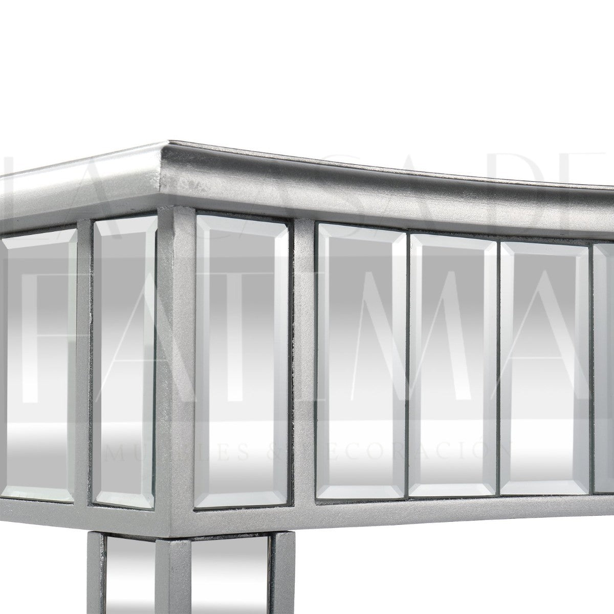 Mesa Arrimo Espejada Silver Glam