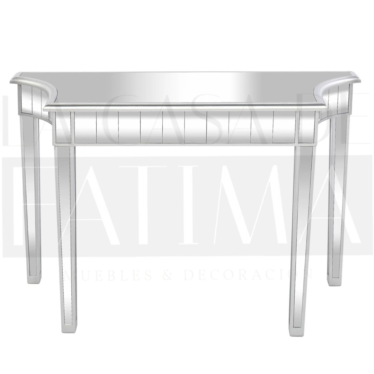Mesa Arrimo Espejada Silver Glam