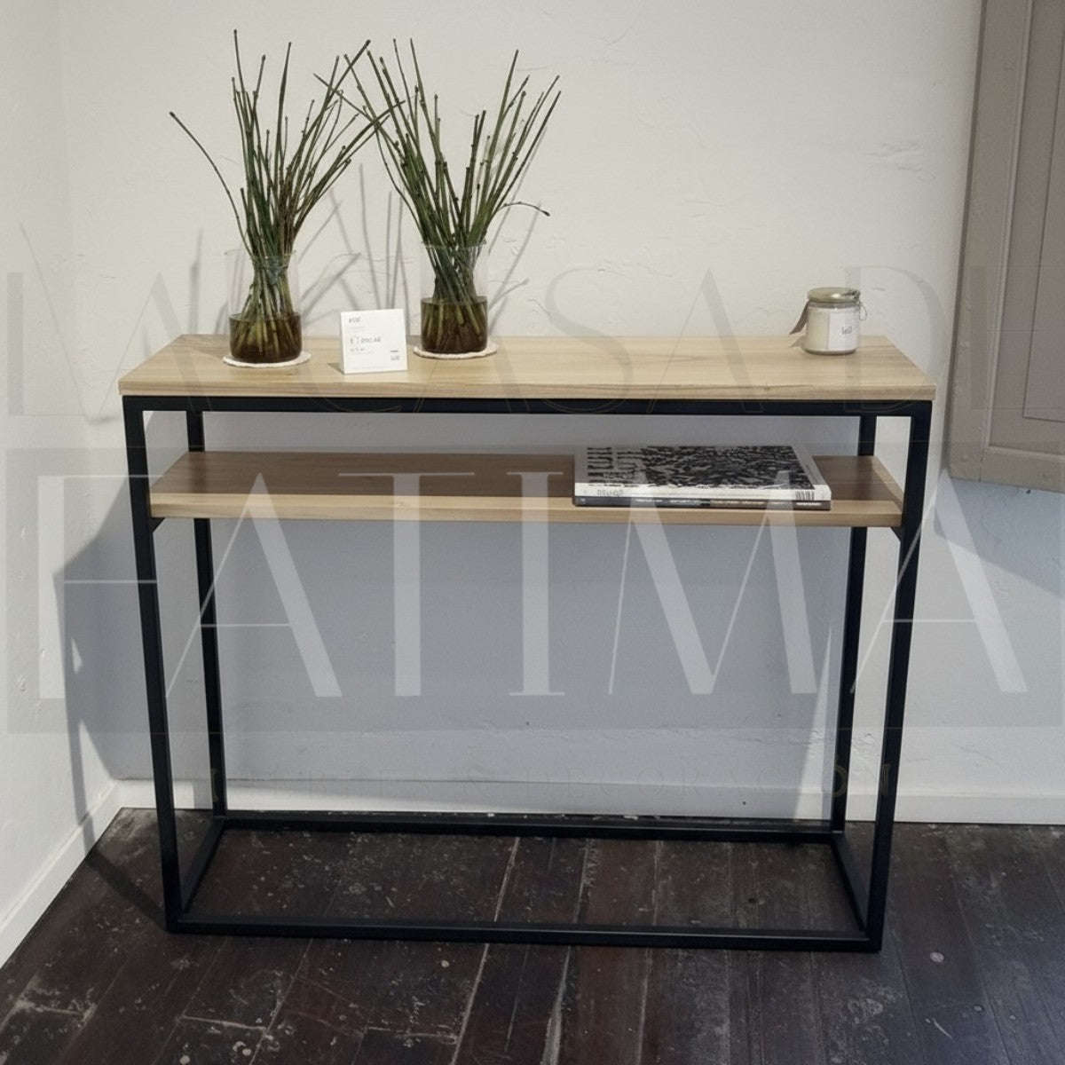 Mesa de Arrimo Industrial Metal & Madera 100