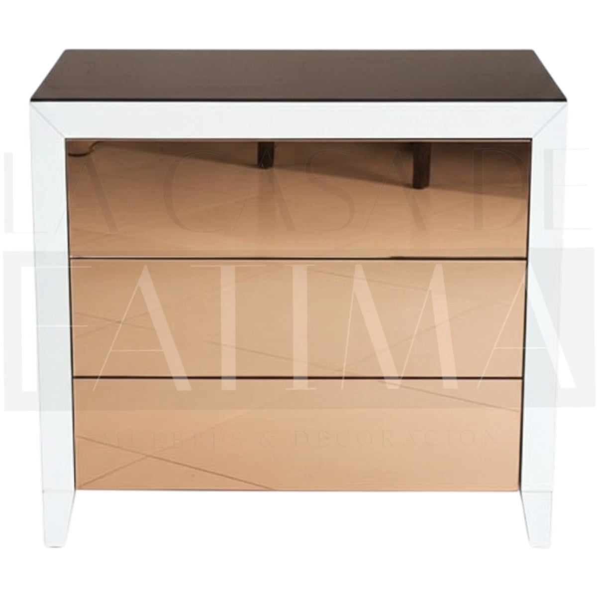 Cómoda Espejada Rose Gold