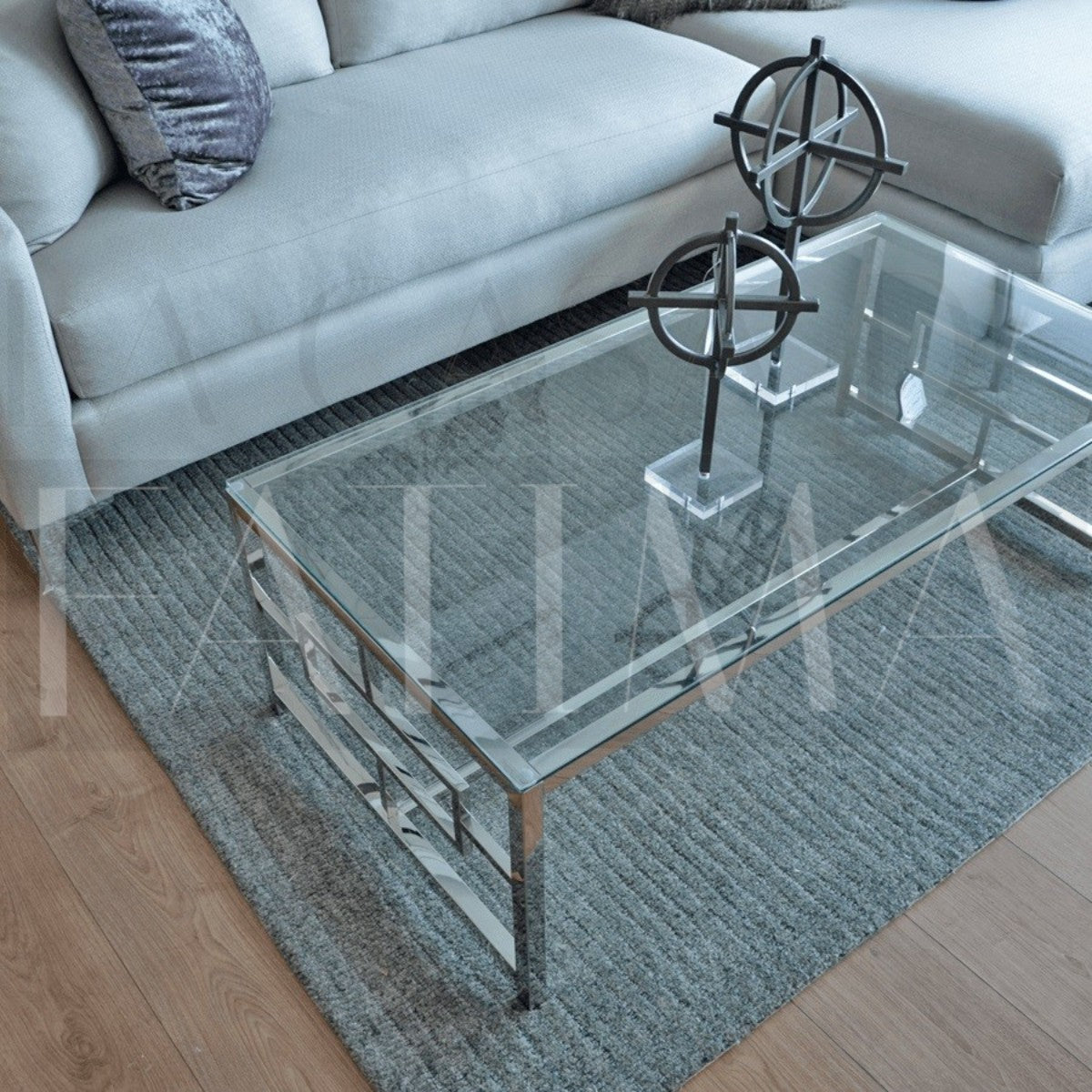 Mesa de Centro Vidrio & Metal